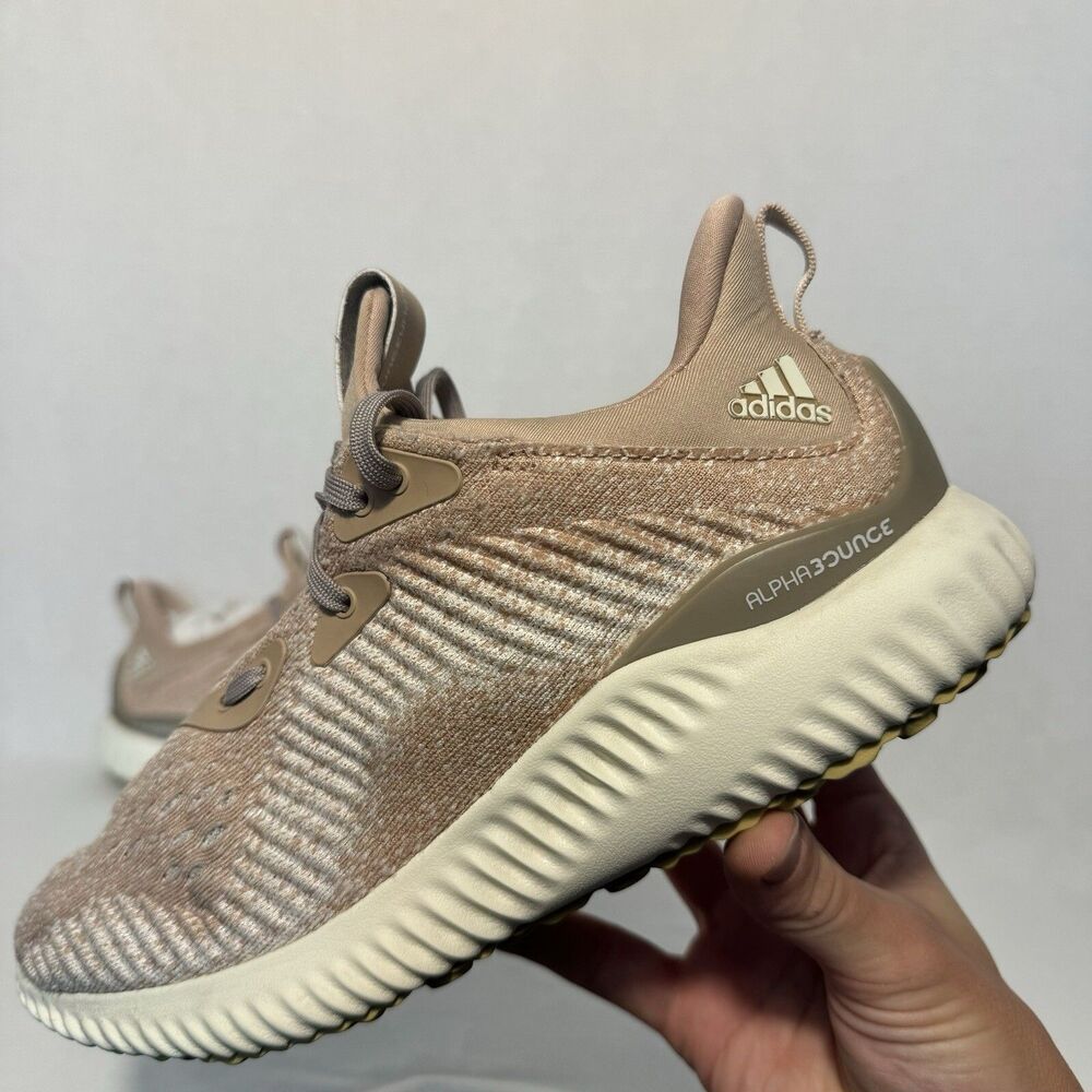 Adidas Alphabounce EM Women's Running Shoes Size 6.5 Ash Pearl Pink Beige Rose - Picture 3 of 16